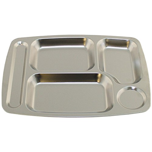 MFH Essenstablett mit 5 Unterteilungen aus Edelstahl Kantinentablett Camping Outdoor Partytablett MFH Essenstablett mit 5 Unterteilungen aus Edelstahl Kantinentablett Camping Outdoor Partytablett von MFH