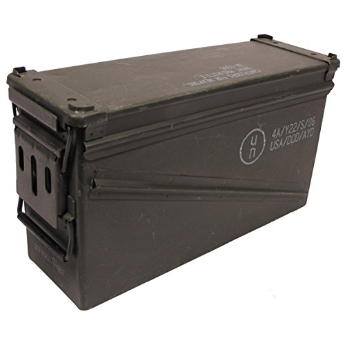 MFH Gebrauchte Größe 5 US Army Munitionskiste 46x15,5x25 cm Werkzeugkiste Box Metallkiste GC Versteck Metallbox MFH Gebrauchte Größe 5 US Army Munitionskiste 46x15,5x25 cm Werkzeugkiste Box Metallkiste GC Versteck Metallbox von MFH
