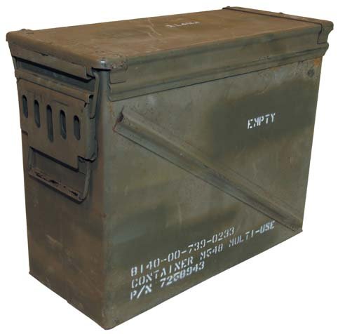 MFH Gebrauchte Größe 7 US Army Munitionskiste 46x21,5x36,5 cm Werkzeugkiste Box Metallkiste GC Versteck Metallbox MFH Gebrauchte Größe 7 US Army Munitionskiste 46x21,5x36,5 cm Werkzeugkiste Box Metallkiste GC Versteck Metallbox von MFH