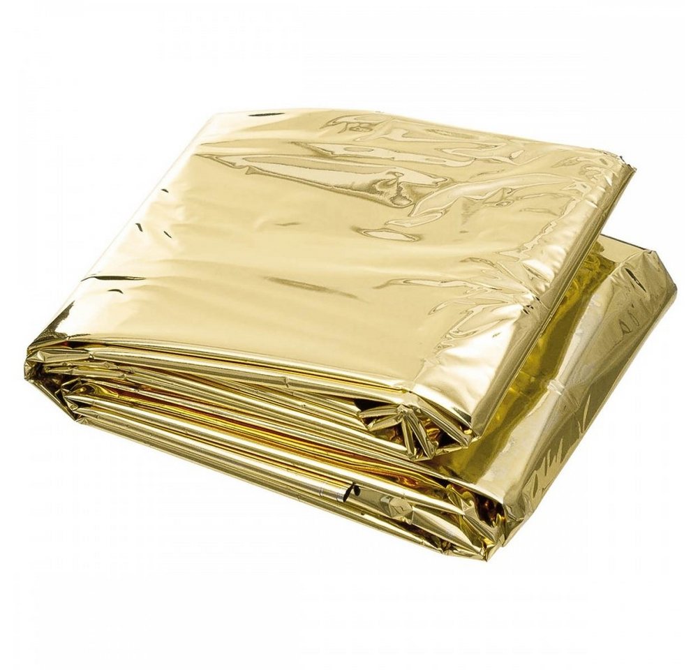 MFH Isomatte Rettungsdecke, silber- und goldfarben beschichtet, silber- und goldfarben beschichtet von MFH