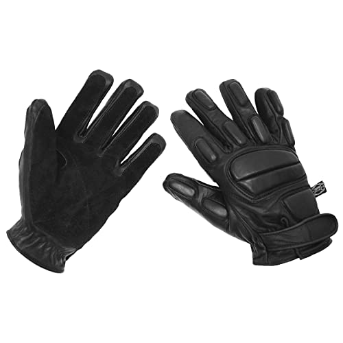 MFH Protect Leather Gloves Black Size L von MFH