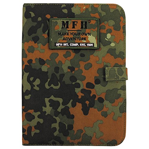 MFH Terminplaner A5 Organizer Ringbuchhalterung Memobuch Timer (Flecktarn) von MFH