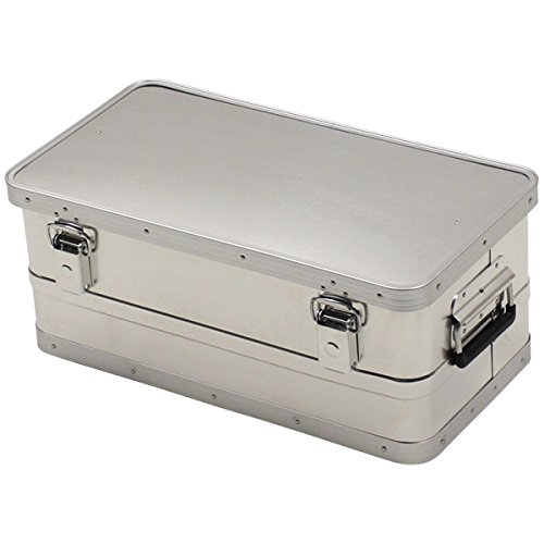 MFH wasserdichte Transportkiste Aluminiumkiste Werkzeugkuste Box Alubox Kiste (34 Liter) von MFH