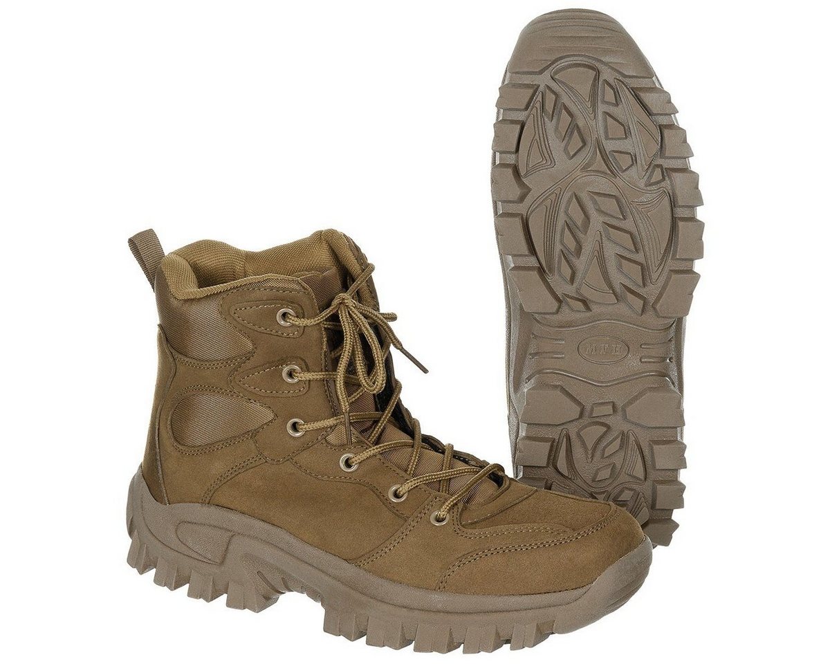 MFH Trekking-Stiefel 6-Loch Coyote Tan Knöchelhoch 45 Outdoorschuh von MFH