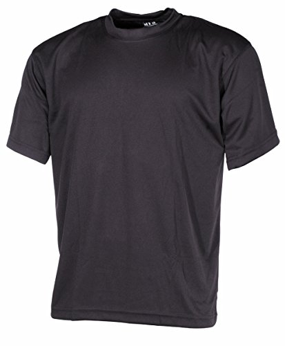 MFH US Army Tactical T-Shirt Taktisches Shirt Tarnschirt Kurzarm Rundhals Herrenshirt (Schwarz/L) von MFH