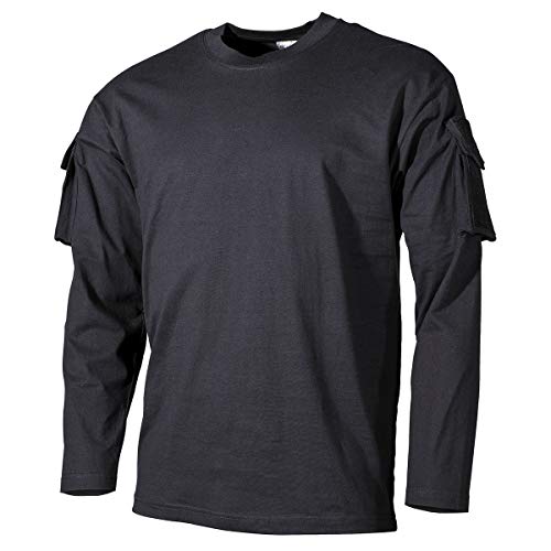 MFH US Mit Ärmeltaschen Langarm-Shirt - Schwarz Größe XL MFH US Mit Ärmeltaschen Langarm-Shirt - Schwarz Größe XL von MFH
