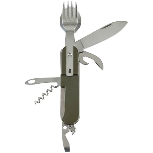 Taschenmesser, oliv, Gabel, Löffel, Dosenöffner Taschenmesser, oliv, Gabel, Löffel, Dosenöffner von MFH