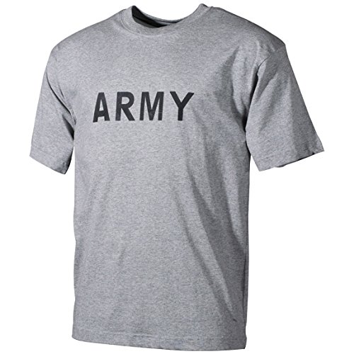 MFH Herren T-Shirt grau mit Armee Drucken Größe L von MFH