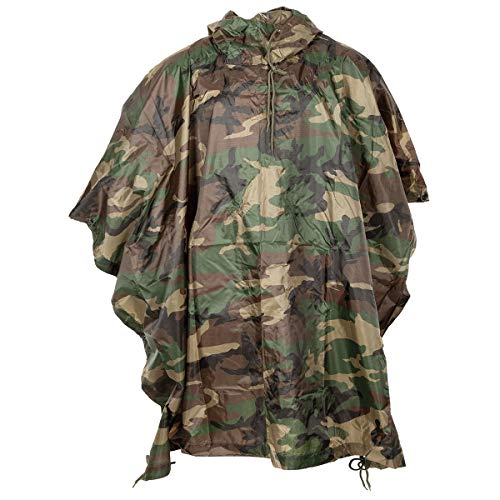 MFH US Poncho Ripstop (DE/NL/SE/PL, Alphanumerisch, Einheitsgröße, Regular, Regular, woodland) MFH US Poncho Ripstop (DE/NL/SE/PL, Alphanumerisch, Einheitsgröße, Regular, Regular, woodland) von MFH