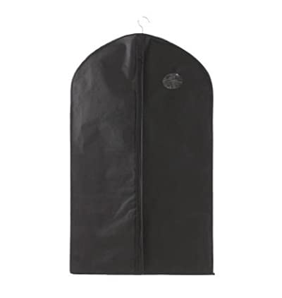 Tragbare, wasserdichte Vlies-Garderobe for Aufhängen von Kleidern und Kleidungsstücken. Partikeldichte Abdeckung for wirksamen Schutz(Black,60x128cm(24x50in)) von MFUPR