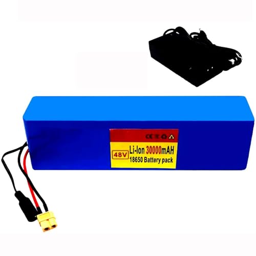 48-V-Akku, 30000 Mah, Akkupack, 48-V-30-Ah-Akku, Lithium-Ionen-Akku Für 200 W, 300 W, 400 W, 500 W, 800 W, 1000 W Mit BMS, Inklusive Ladegerät,T von MGHRUE