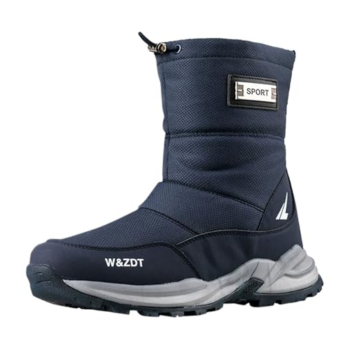 Barfußschuhe Herren Sport Fashion Outdoor Schneestiefel Sports Wasserfest Winterschuhe rutschfeste Casual Barfussschuhe Warm Boots Gefüttert Regenschuhe von MGSFGlk