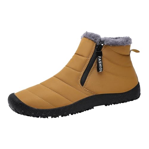 Barfußschuhe Herren Sport Fashion Sports Winterschuhe Outdoor Casual Barfussschuhe Wasserfest rutschfeste Schneestiefel Warm Boots Gefüttert Regenschuhe von MGSFGlk