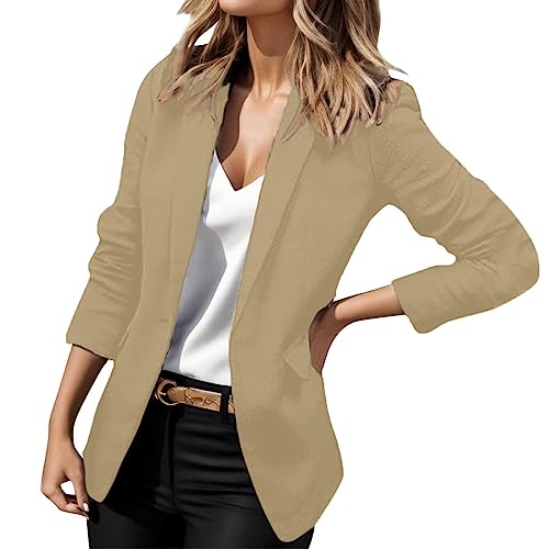 Blazer Damen Schwarz Casual Festliche Jackett Elegante Schwarzes Freizeit Stretch Anzug Slim Fit Oversized Anzugjacke Regular Sportlich Langarm Party Anzugjacken von MGSFGlk