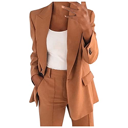 Blazer Damen Schwarz Festliche Regular Oversized Stretch Anzugjacke Schwarzes Casual Jackett Freizeit Slim Fit Anzug Sportlich Elegante Party Langarm Anzugjacken von MGSFGlk