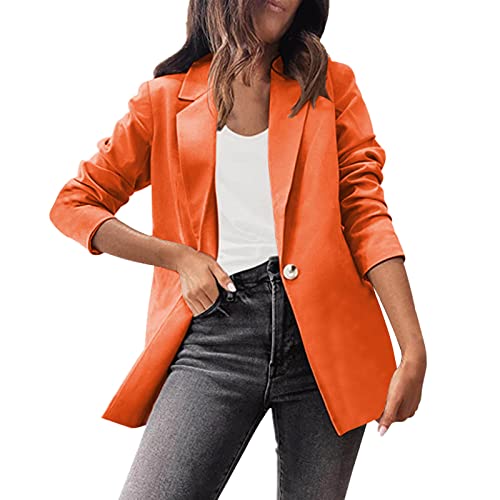 Blazer Damen Schwarz Festliche Sportlich Jackett Stretch Freizeit Regular Elegante Anzug Slim Fit Schwarzes Anzugjacke Oversized Casual Party Langarm Anzugjacken von MGSFGlk