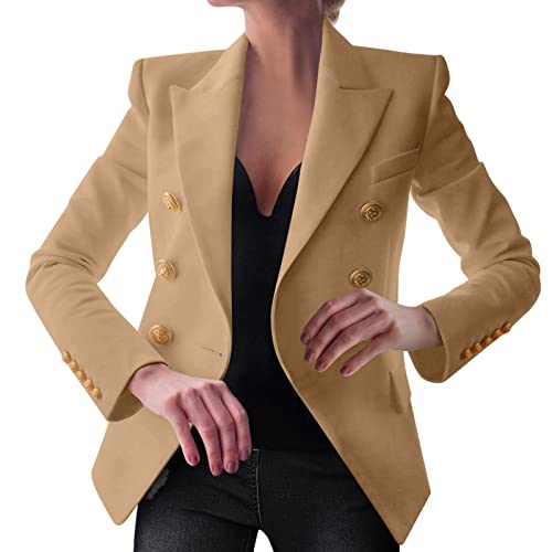 Blazer Damen Schwarz Slim Fit Oversized Freizeit Stretch Anzug Festliche Casual Jackett Elegante Regular Anzugjacke Schwarzes Sportlich Langarm Party Anzugjacken von MGSFGlk