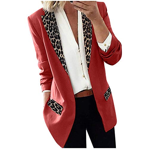 Blazer Damen Sportlich Stretch Slim Fit Anzugjacke Festliche Anzug Oversized Regular Jackett Casual Schwarzes Freizeit Elegante Party Langarm Anzugjacken von MGSFGlk