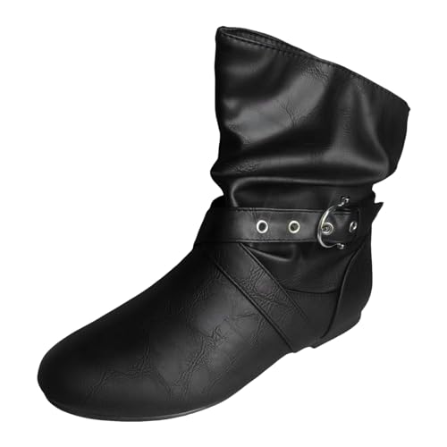 Chelsea Boots Damen Elegant Bequeme Reitstiefel Gummistiefel Wasserdicht rutschfeste Trekking Kurz Stiefeletten Leichte Mode Arbeitsstiefel Stiefel Outdoor Freizeitstiefel von MGSFGlk