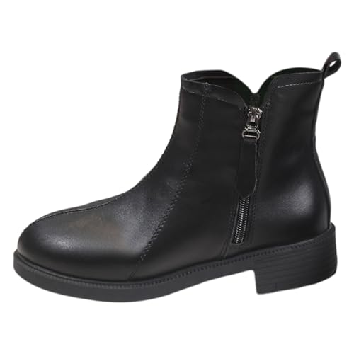 Damen Chelsea Boots Outdoor Wasserdicht Stiefel Reitstiefel Mode Leichte Gummistiefel Elegant Bequeme Kurz Stiefeletten Trekking Lässig Freizeitstiefel von MGSFGlk