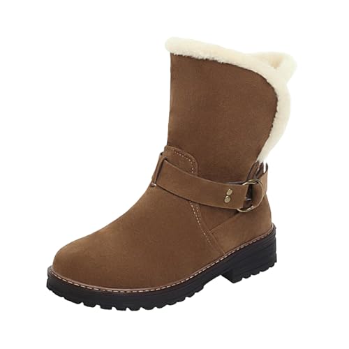 Damen Schneestiefel Warm Winter Schuhe Walkingschuhe Trekking Atmungsaktiv Winterstiefel Wasserfeste Stiefel Mode rutschfeste Winterboots Arbeitsschuhe Lässig Trainingsschuhe von MGSFGlk