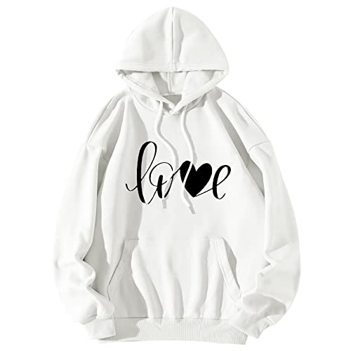 Pullover Damen elegant, Pullover Damen Schwarz Sportlich Oberteile Y2k Outdoor Hausanzug Langarm Atmungsaktiv Kapuzenjacke Freizeit Sweatjacke Sweatshirt Baggy Longshirt von MGSFGlk