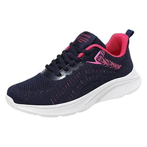 Schnürung Damen Sneakers rutschfest Damenschuhe Arbeitsschuhe Walkingschuhe Atmungsaktiv Lässig Hallenschuhe Damen-Laufschuhe Mode Bequem Schuhe Trekking Leichte Elegant Sportschuhe Turnschuhe von MGSFGlk