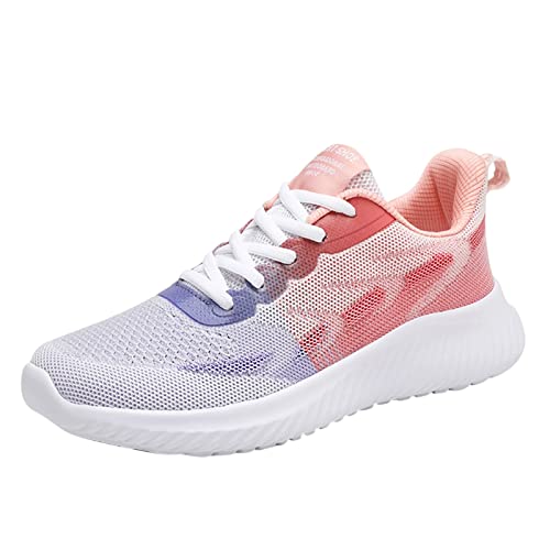 Schnürung Damen Sneakers rutschfeste Schuhe Turnschuhe Mode Elegant Trainingsschuhe Joggingschuhe Lässig Damenschuhe Sportschuhe Damen-Laufschuhe Bequem Leichte Walkingschuhe Hallenschuhe von MGSFGlk