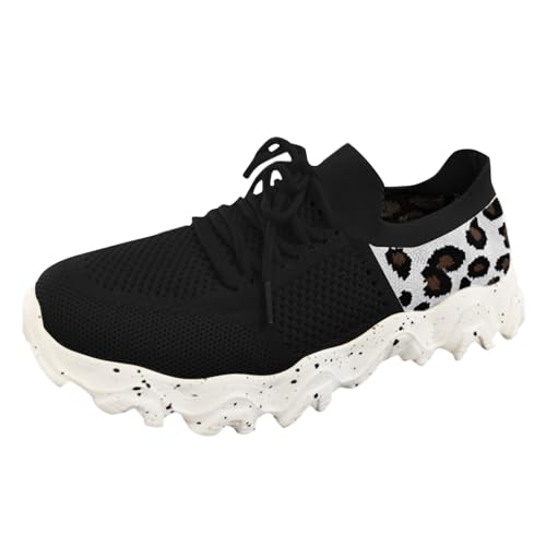 Sneaker Damen Lässig rutschfeste Joggingschuhe Schuhe Schnürung Mode Turnschuhe Arbeitsschuhe Bequem Damenschuhe Trekking Hallenschuhe Leichte Atmungsaktiv Walkingschuhe Laufschuhe von MGSFGlk