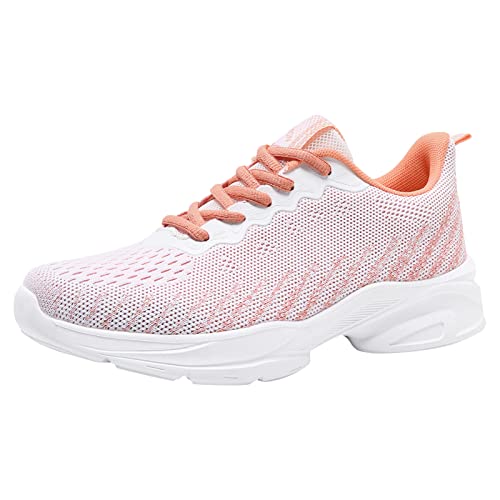 Sneaker Damen Schnürung rutschfeste Arbeitsschuhe Joggingschuhe rutschfest Elegant Tennisschuhe Trekking Bequem Mode Laufschuhe Sportschuhe Damenschuhe Leichte Turnschuhe Trainingsschuhe von MGSFGlk