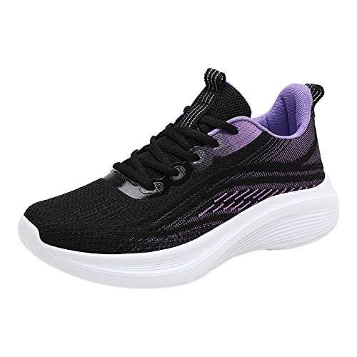 Sneaker Für Frauen Atmungsaktiv rutschfeste Arbeitsschuhe Trekking Lässig Bequem Damen-Laufschuhe Trainingsschuhe Leichte Elegant Turnschuhe Damen Joggingschuhe Schnürung Mode Sportschuhe Schuhe von MGSFGlk