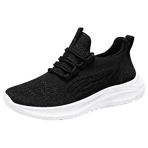 Sneaker Für Frauen Schnürung Lässig Schuhe Damen Hallenschuhe Leichte Elegant Trekking Sportschuhe rutschfest Bequem Trainingsschuhe Walkingschuhe Atmungsaktiv Mode Arbeitsschuhe Laufschuhe von MGSFGlk