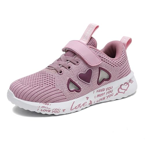 Sportschuhe Für Mädchen Leichte Ganzjahres Tennisschuhe Kinder Laufschuhe Klettverschluss Mode Kinder-Laufschuhe Schuhe rutschfest Bequem Turnschuhe Hallenschuhe Lässig Trekking von MGSFGlk