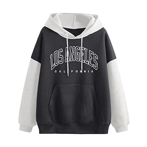 Sweatshirt Damen Atmungsaktiv Outdoor Hausanzug Schwarz Sportlich Kapuzenjacke Langarm Freizeit Y2k Oberteile Sweatjacke Baggy Longshirt von MGSFGlk