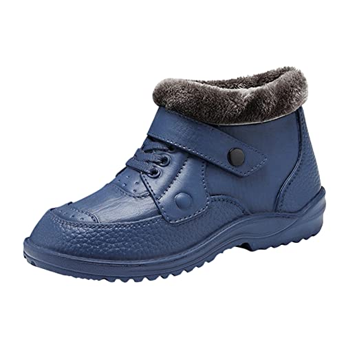 Winterschuhe Herren Wasserdicht Sports Casual Outdoor Wasserfest Schneestiefel rutschfeste Fashion Barfussschuhe Warm Boots Gefüttert Regenschuhe von MGSFGlk