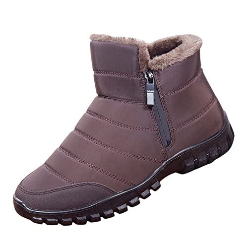 Winterschuhe Herren Wasserdicht Warm Outdoor Boots Casual Fashion rutschfeste Wasserfest Schneestiefel Sports Barfussschuhe Gefüttert Regenschuhe von MGSFGlk