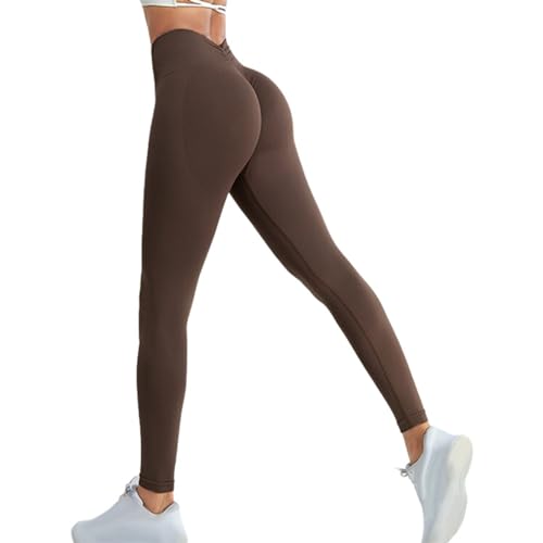 Yoga Hose Damen High Waist Bequeme Fitnesshose Sporthosen Sport Fashion Festival Sporthose Stretch Leicht Sportleggins Traininghose Lang Outdoor Freizeithose Leggins von MGSFGlk