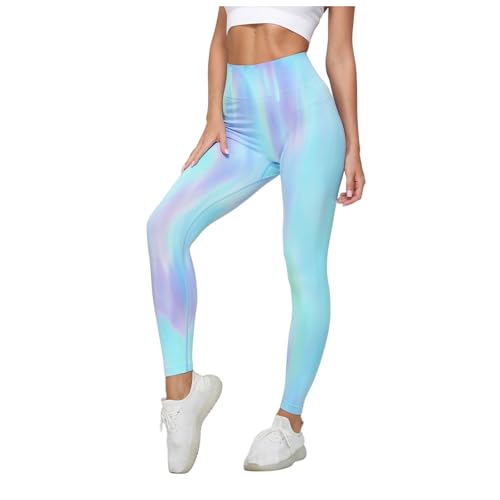 Yoga Pants Damen Casual High Waist Sport Leggings Festival Hose Bequeme Leicht Fitnesshose Traininghose Outdoor Training Sporthose Trekkinghose Stretch Lang Hosen Laufhose von MGSFGlk