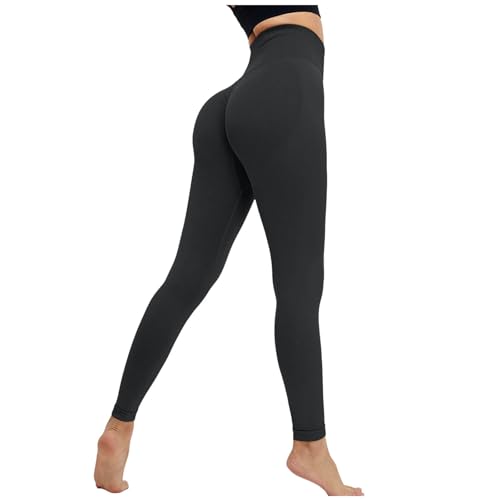 Yogahose Damen Stretch Lang Trekkinghose Sporthose Leicht Sport Leggins Festival Hose Outdoor High Waist Sporthosen Traininghose Bequeme Training Hosen Leggings von MGSFGlk