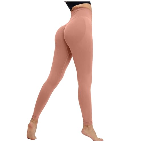 Yogahose Damen Stretch Lang Trekkinghose Sporthose Leicht Sport Leggins Festival Hose Outdoor High Waist Sporthosen Traininghose Bequeme Training Hosen Leggings von MGSFGlk