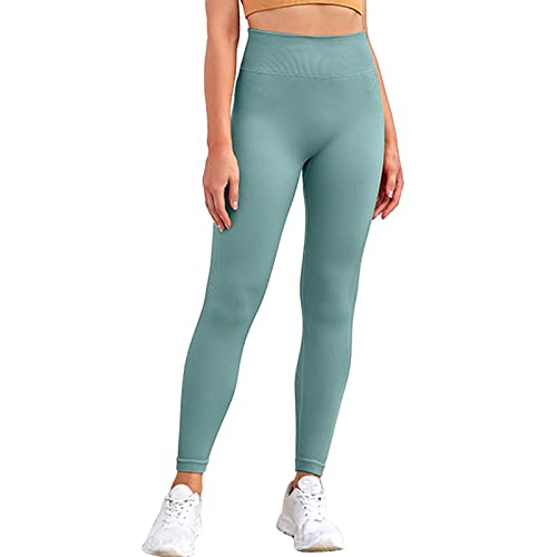 Yogahose Damen Training Leicht Sporthose Laufhose Stretch Bequeme Festival Hose Freizeithose Sport High Waist Sporthosen Traininghose Lang Fashion Leggins Leggings von MGSFGlk