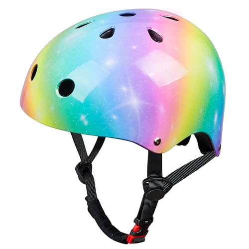 MHJY Fahrradhelm Kinder Helm Kinderhelm Mädchen Skaterhelm Scooter and Ride Helm Jungen Fahrrad Helm Radhelm Größe Einstellbar für 3-8 Jahre von MHJY