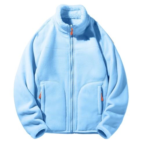 MIATCENRT Weiche Fleece-Jacke Für Damen – Wendbare Polar-Fleece-Jacke, Herbst-Winter-Outdoor-Fleece-Jacke, Korallen-Fleece-Futter, Warme Und Verdickte Strickjacke, Blau, M MIATCENRT Weiche Fleece-Jacke Für Damen – Wendbare Polar-Fleece-Jacke, Herbst-Winter-Outdoor-Fleece-Jacke, Korallen-Fleece-Futter, Warme Und Verdickte Strickjacke, Blau, M von MIATCENRT