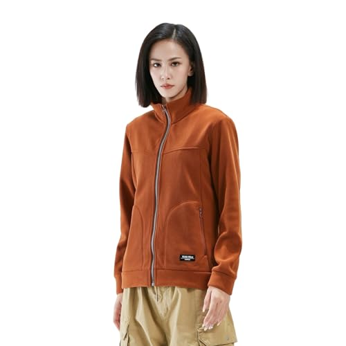 MIATCENRT Winter-Fleecejacke Für Damen – Outdoor-Langarmjacke Mit Durchgehendem Reißverschluss Und Samtverdicktem, Warmem Sweatshirt, Urlaubs-Arbeits-Cardigan Mit Taschen, Karamell, M MIATCENRT Winter-Fleecejacke Für Damen – Outdoor-Langarmjacke Mit Durchgehendem Reißverschluss Und Samtverdicktem, Warmem Sweatshirt, Urlaubs-Arbeits-Cardigan Mit Taschen, Karamell, M von MIATCENRT
