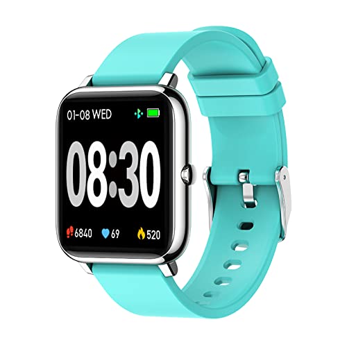MICGIGI Herren Damen Smartwatch,1.4 Zoll Smart Watch mit Pulsmesser Schlafmonitor, Fitnesstracker mit Stoppuhr, Fitnessuhr mit Schrittzähler von MICGIGI