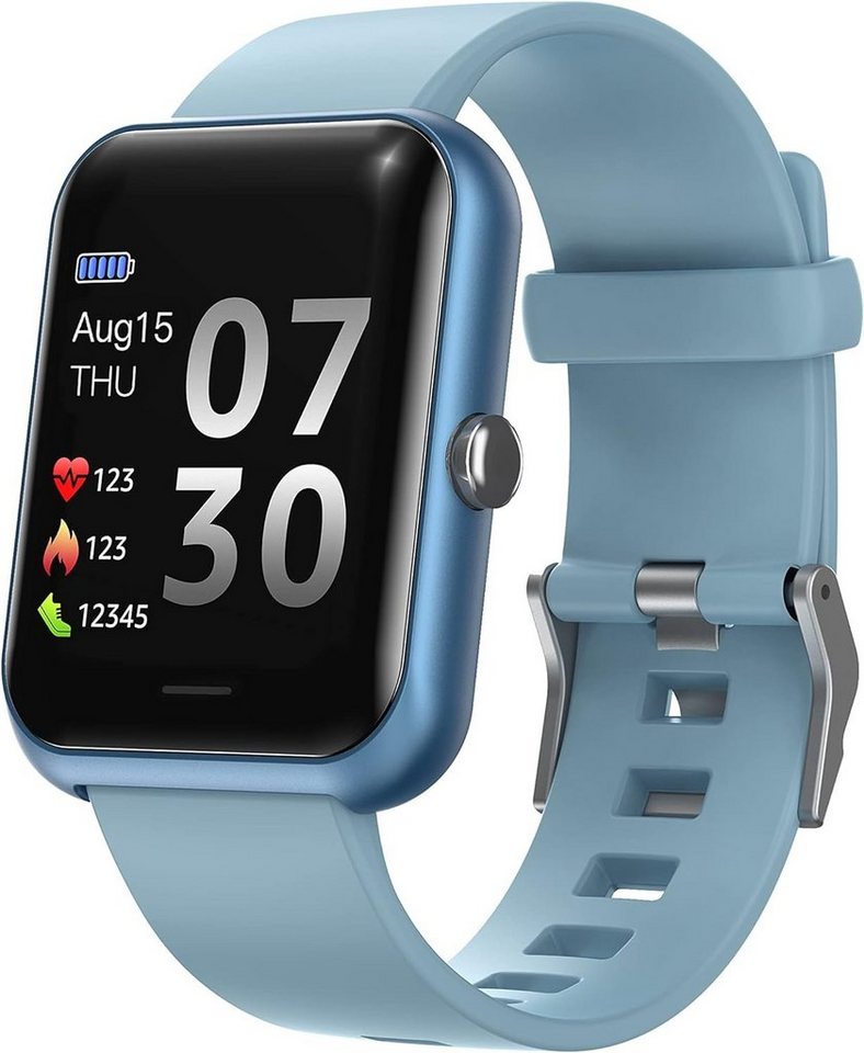 MICGIGI Fur Herren Damen Smartwatch (1,3 Zoll, Andriod iOS), Mit HD-Großbildschirm Pulsuhren Fitness Tracker mit 8 Sportmodi von MICGIGI