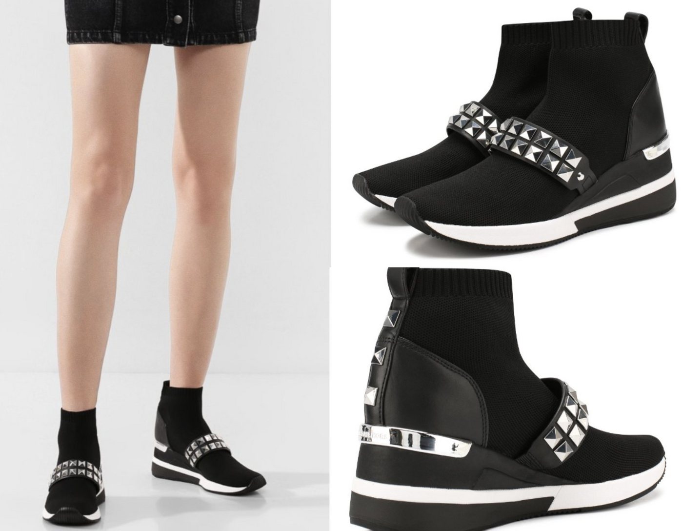 MICHAEL KORS Michael Michael Kors Socken Sneakers Skyler Bootie Schuhe Shoes Slip O Sneakerboots von MICHAEL KORS