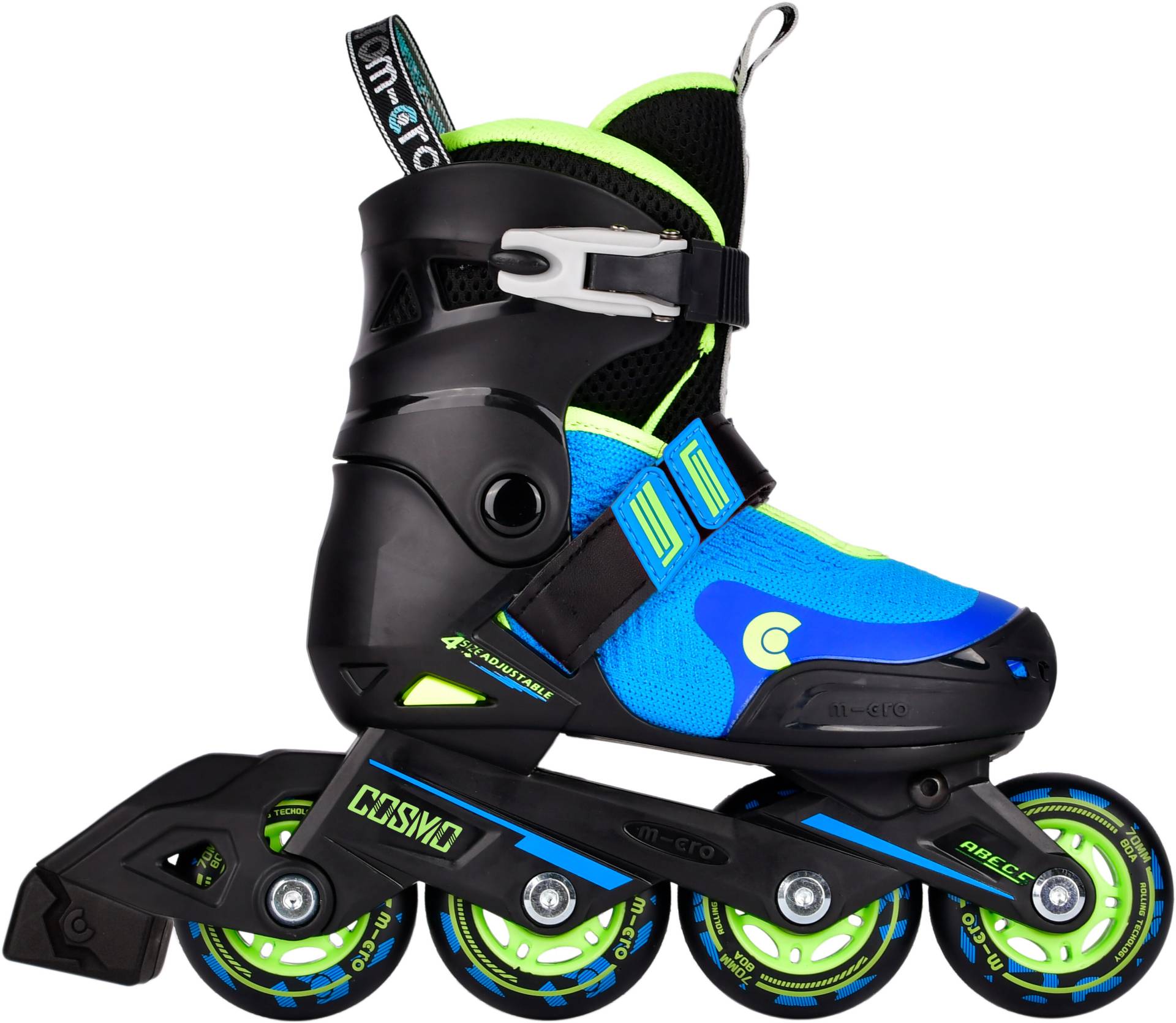 Ausziehbare Inline-Skates für Kinder Micro Skate Cosmo Blue von MICRO SKATE