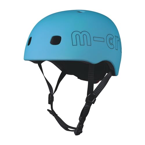Micro Mobility Helm für Kinder in der Farbe Ocean Blue in der Größe M für einen Kopfumfang von 52-56cm, AC2131BX Micro Mobility Helm für Kinder in der Farbe Ocean Blue in der Größe M für einen Kopfumfang von 52-56cm, AC2131BX von MICRO