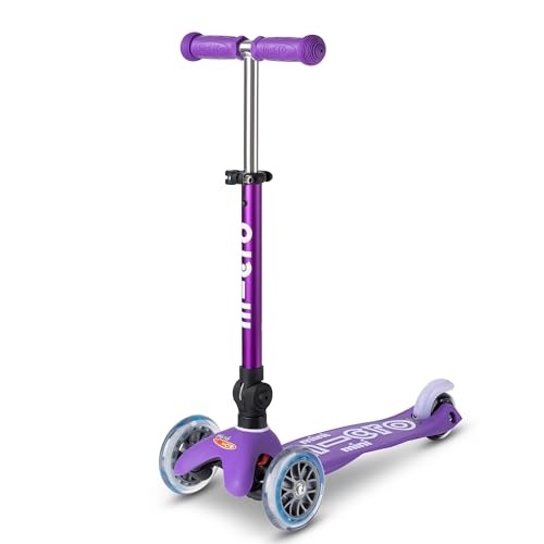 Micro Scooter | Mini Micro Deluxe, faltbarer Kinderroller | Lenker verstellbar | leicht | 2-5 Jahre | Jungen & Mädchen | Lila von MICRO